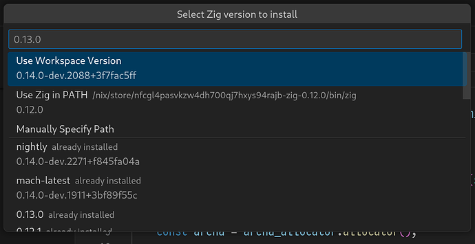 The improved "Select and Install" popup