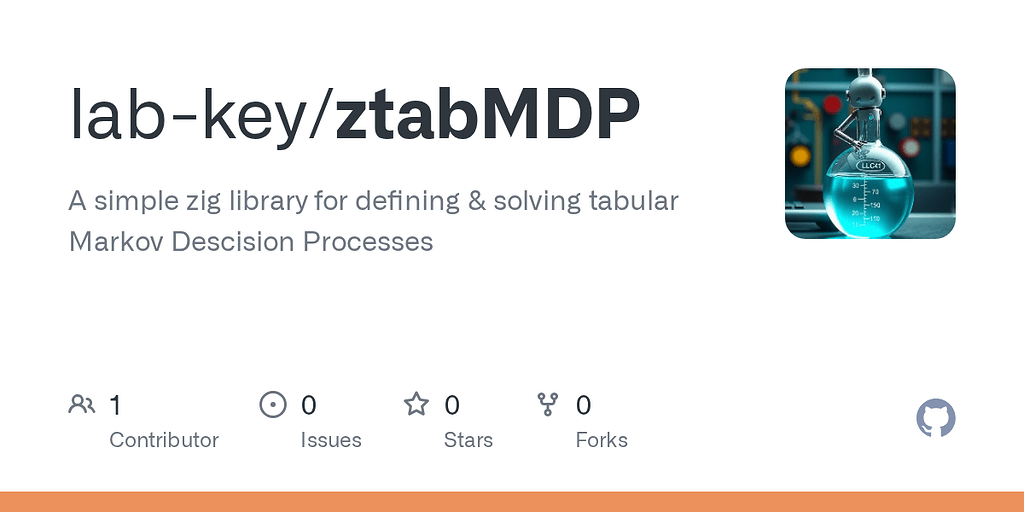 ztabMDP - A simple zig library for defining & solving tabular MDP ...